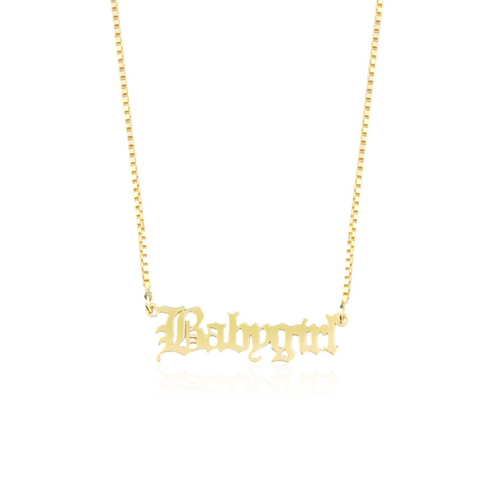 bukashops Gold Babygirl Necklace - Trendyol